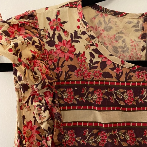 Christy Dawn Floral Maxi Dress - Red and Cream - Picture 7 of 8